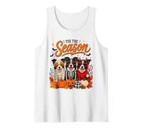 Tis The Season Halloween Border Collie Pumpkin Costume Débardeur