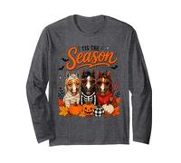 Tis The Season Halloween Horse Pumpkin Costume Manche Longue