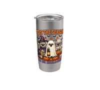 Tis The Season Halloween Koala Witch Ghost Koala Lovers Gobelet isotherme en acier inoxydable double paroi