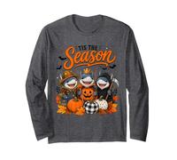 Tis The Season Halloween Shark Pumpkin Costume Manche Longue