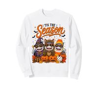 Tis The Season Halloween Shark Pumpkin Costume Sweatshirt