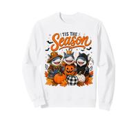 Tis The Season Halloween Shark Pumpkin Costume Sweatshirt