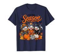 Tis The Season Halloween Shark Pumpkin Costume T-Shirt