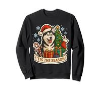 Tis The Season Husky Sibérien Merry Christmas Festive Sweatshirt