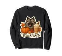 Tis The Season Keeshond Dog Automne Automne Citrouille Spice Latte Sweatshirt