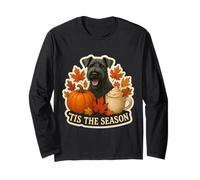 Tis The Season Kerry Blue Terrier Chien Automne Automne Citrouille Manche Longue