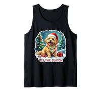 Tis The Season Lhassa Apso Dog Merry Christmas Mom Dad Xmas Débardeur