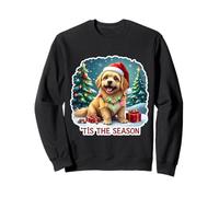 Tis The Season Lhassa Apso Dog Merry Christmas Mom Dad Xmas Sweatshirt