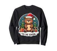 Tis The Season Peluche Ours Grizzly Noël Noël Festif Noël Sweatshirt