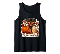 Tis The Season Rottweiler Chien Automne Automne Citrouille Épices Chiot Débardeur