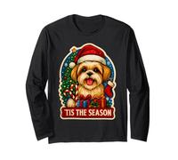 Tis The Season Shih Tzu Arbre de Noël pour Maman et Papa propriétaire Manche Longue