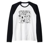 Tis The Season Spooky Halloween Icônes Fantôme Chauve-Souris Citrouille Art Manche Raglan