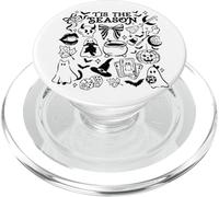 Tis The Season Spooky Halloween Icônes Fantôme Chauve-Souris Citrouille Art PopSockets PopGrip pour MagSafe