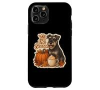 Tis The Season Standard Schnauzer Automne Citrouille Coque pour iPhone 11 Pro