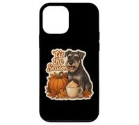Tis The Season Standard Schnauzer Automne Citrouille Coque pour iPhone 12 Mini