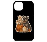 Tis The Season Standard Schnauzer Automne Citrouille Coque pour iPhone 13