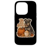 Tis The Season Standard Schnauzer Automne Citrouille Coque pour iPhone 14 Pro