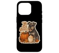 Tis The Season Standard Schnauzer Automne Citrouille Coque pour iPhone 16 Pro