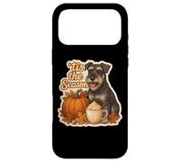 Tis The Season Standard Schnauzer Automne Citrouille Coque pour iPhone 17 Pro Max