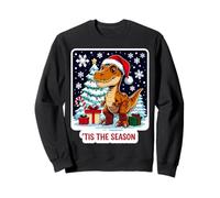 Tis The Season T-Rex Sapin de Noël Dinosaure Festif Sweatshirt