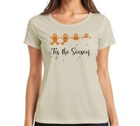 Tis The Season T-shirt de Noël pour femme Pain d'épices, naturel, M