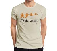 Tis The Season T-shirt de Noël pour homme Pain d'épices, naturel, M