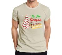 Tis The Season T-shirt pour homme Motif biscuits de Noël Pain d'épices Arbre Biscuits, naturel, M