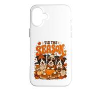 Tis The Season Thanksgiving Border Collie Pumpkin Costume Coque pour iPhone 16 Plus
