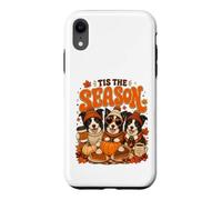 Tis The Season Thanksgiving Border Collie Pumpkin Costume Coque pour iPhone XR