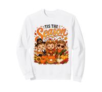 Tis The Season Thanksgiving Elf Pumpkin Costume Sweatshirt