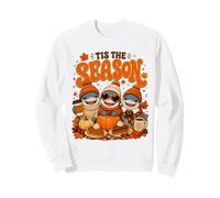 Tis The Season Thanksgiving Shark Pumpkin Costume Sweatshirt