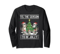 Tis The Season to be Jolly Raton Laveur Pull Laid Manche Longue