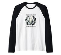 « Tis the Season to Be Spooky Gothic Ghost and Black Rose » Manche Raglan