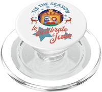 Tis The Season to Celebrate Jésus Crèche de Noël PopSockets PopGrip pour MagSafe