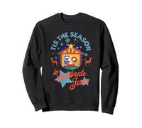 Tis The Season to Celebrate Jésus Crèche de Noël Sweatshirt