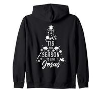 Tis The Season to Love Jesus - Christmas Family Christian Sweat à Capuche