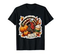 Tis The Season Turquie Automne Automne Citrouille Spice Cup Vintage T-Shirt