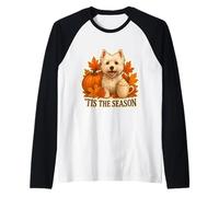 Tis The Season West Highland White Terrier Automne Manche Raglan
