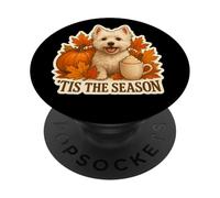 Tis The Season West Highland White Terrier Automne PopSockets PopGrip Adhésif