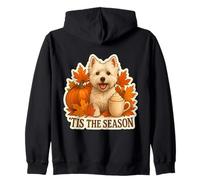 Tis The Season West Highland White Terrier Automne Sweat à Capuche