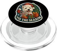 Tis The Season West Highland White Terrier Chien de Noël Amusant PopSockets PopGrip pour MagSafe