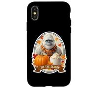 Tis The Season Yeti Abominable Bonhomme de Neige Automne Automne Citrouille Coque pour iPhone X/XS