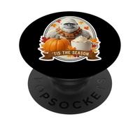 Tis The Season Yeti Abominable Bonhomme de Neige Automne Automne Citrouille PopSockets PopGrip Adhésif
