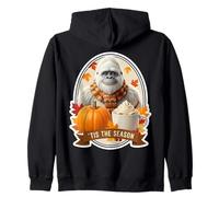 Tis The Season Yeti Abominable Bonhomme de Neige Automne Automne Citrouille Sweat à Capuche