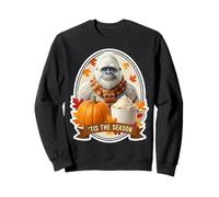 Tis The Season Yeti Abominable Bonhomme de Neige Automne Automne Citrouille Sweatshirt