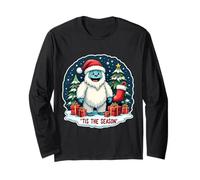 Tis The Season Yeti Bonhomme de Neige Arbre de Noël pour Enfants Manche Longue