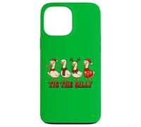 Tis the Silly Funny Goose Christmas Holiday Geese Humour Coque pour iPhone 13 Pro Max