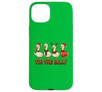 Tis the Silly Funny Goose Christmas Holiday Geese Humour Coque pour iPhone 15 Plus
