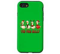 Tis the Silly Funny Goose Christmas Holiday Geese Humour Coque pour iPhone SE (2020) / 7 / 8