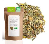 Tisane Bio Citron Basilic - 100g (40 tasses) - Thé en vrac 100% Agriculture Biologique - Mes-Thés